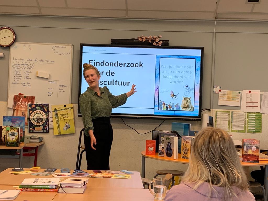 Leesplan presenteren aan de school.